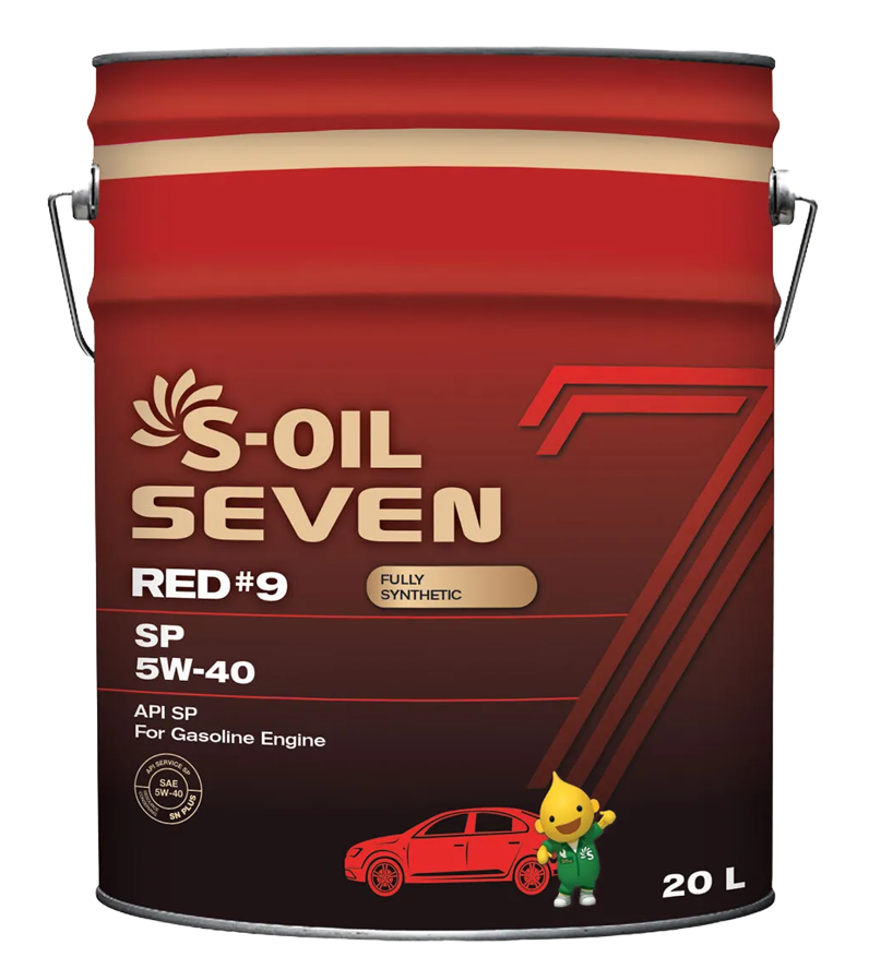 Моторное масло S-OIL SEVEN RED 9 5W-40, 20л (S-Oil: E108305)